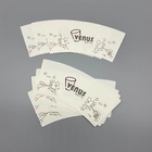 100% Wood Pulp Paper Cup Fan Food Grade PE Coated For Drinking Beverage